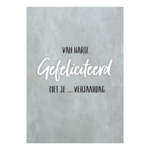 Wenskaart 'Gefeliciteerd verjaardag'