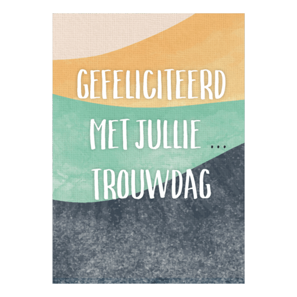 Wenskaart 'Gefeliciteerd trouwdag'