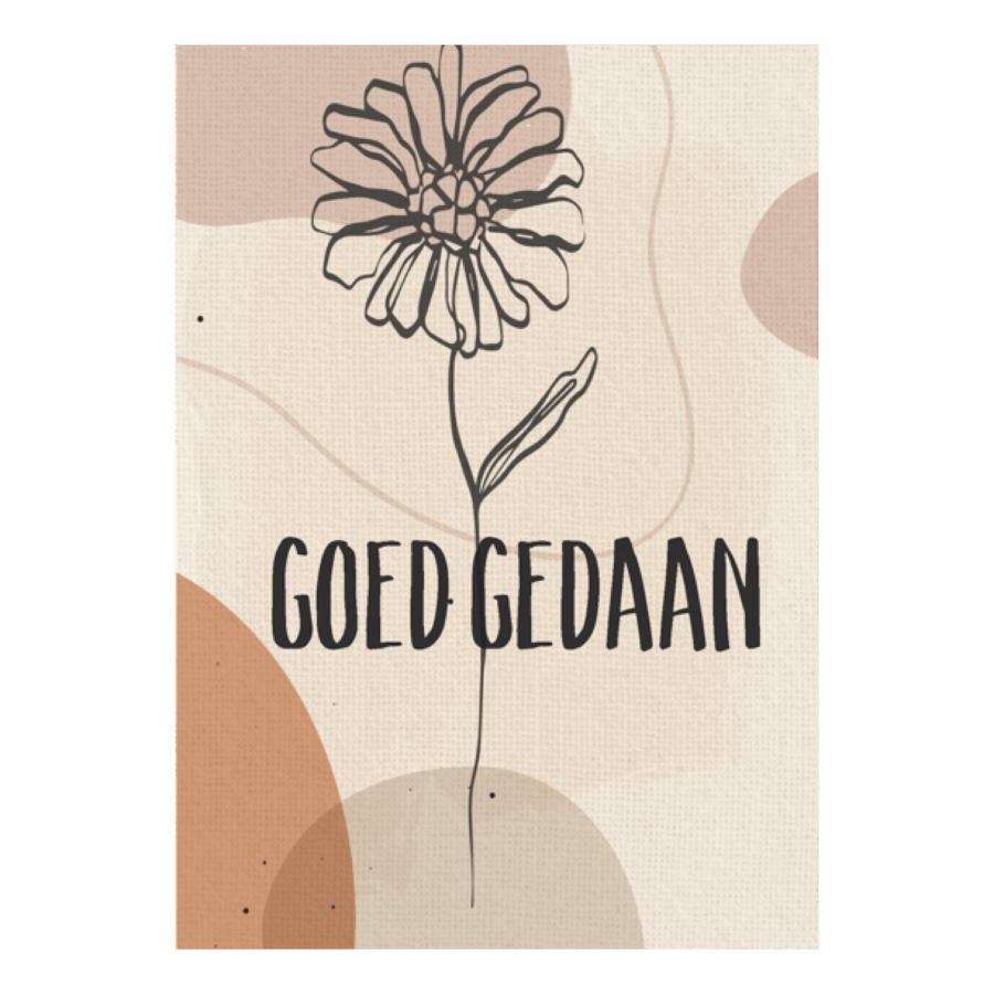 Wenskaart 'Goed gedaan'