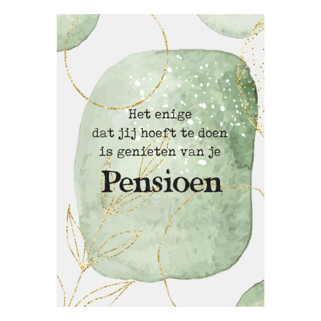 Wenskaart 'Pensioen'