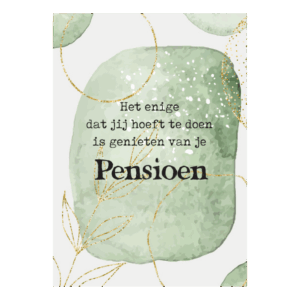 Wenskaart 'Pensioen'