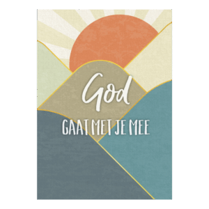 Wenskaart 'God gaat met je mee'