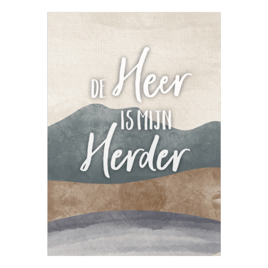 Wenskaart 'De Heer is mijn Herder'