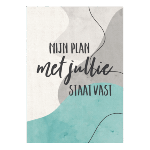 Wenskaart 'Mijn plan met jullie'
