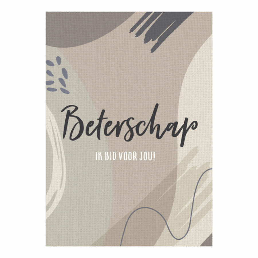 Wenskaart 'Beterschap'
