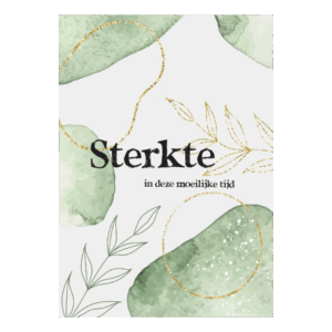 Wenskaart 'Sterkte in deze moeilijke tijd'