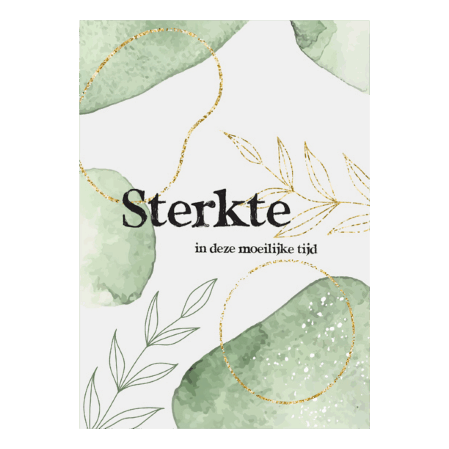Wenskaart 'Sterkte in deze moeilijke tijd'