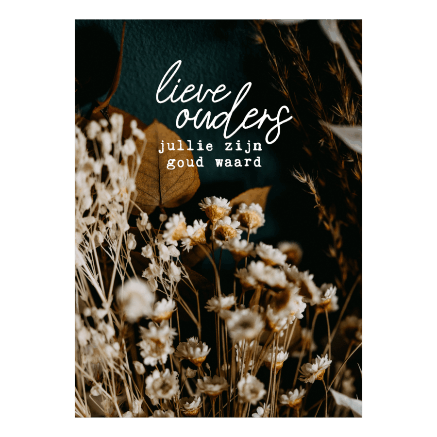 Wenskaart 'Lieve ouders'