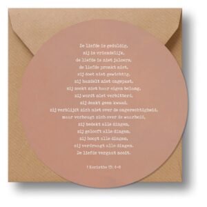 Cirkelcadeau 'Roze - de liefde' - MA39623 -  Cadeauborden bij MajesticAlly