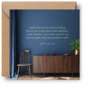 Interieurcadeau 'God had de wereld zo lief' - MA39721 -  Cadeauborden bij MajesticAlly