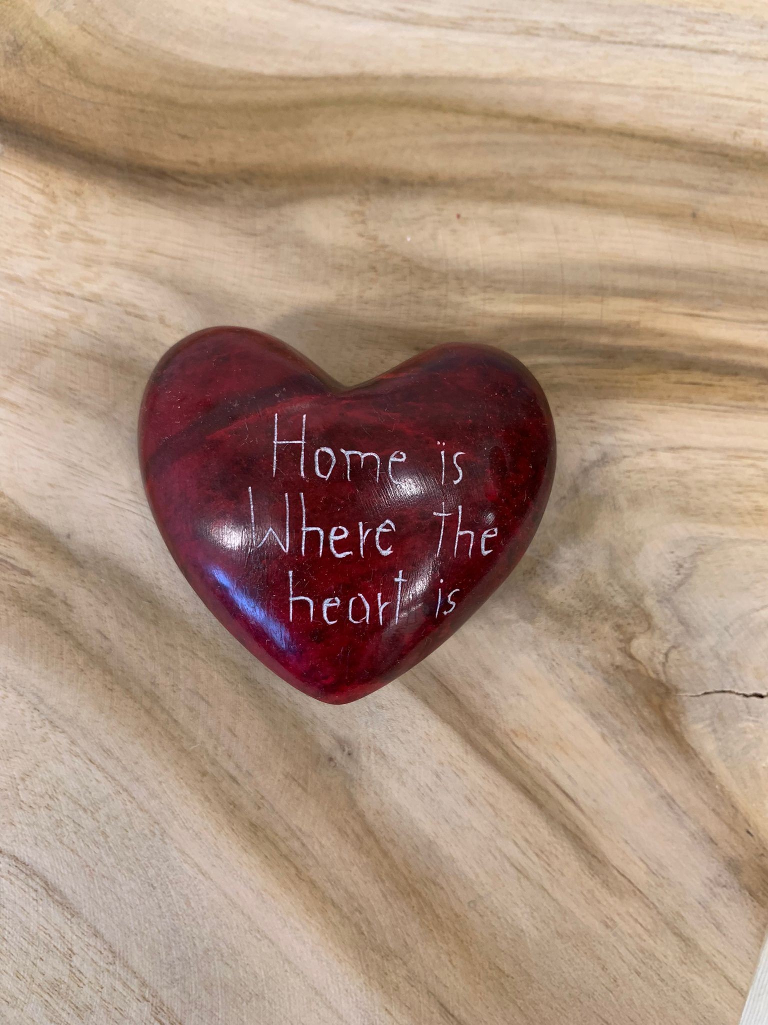 Home is where the heart is hart steen - 5500359485 -  Fairtrade bij MajesticAlly