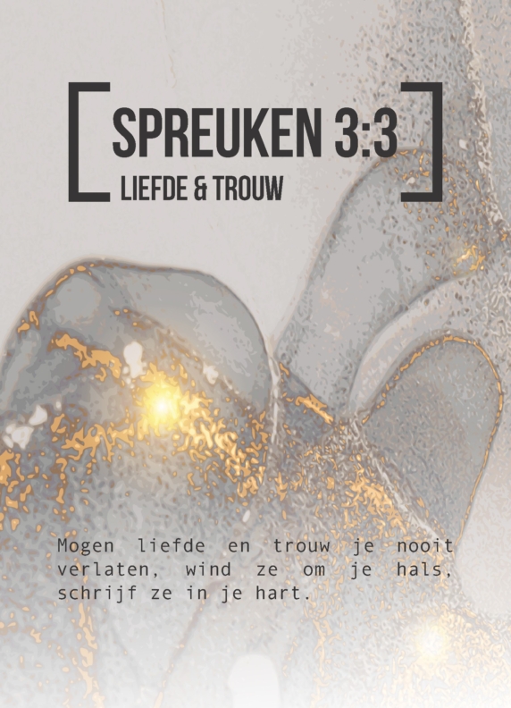 Bijbeltekstkaart 'Spreuken 3:3' NBV21 - MA42012 -  Interieurkaarten bij MajesticAlly