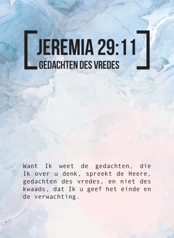 Bijbeltekstkaart 'Jeremia 29:11' SV - MA42101 -  Interieurkaarten bij MajesticAlly