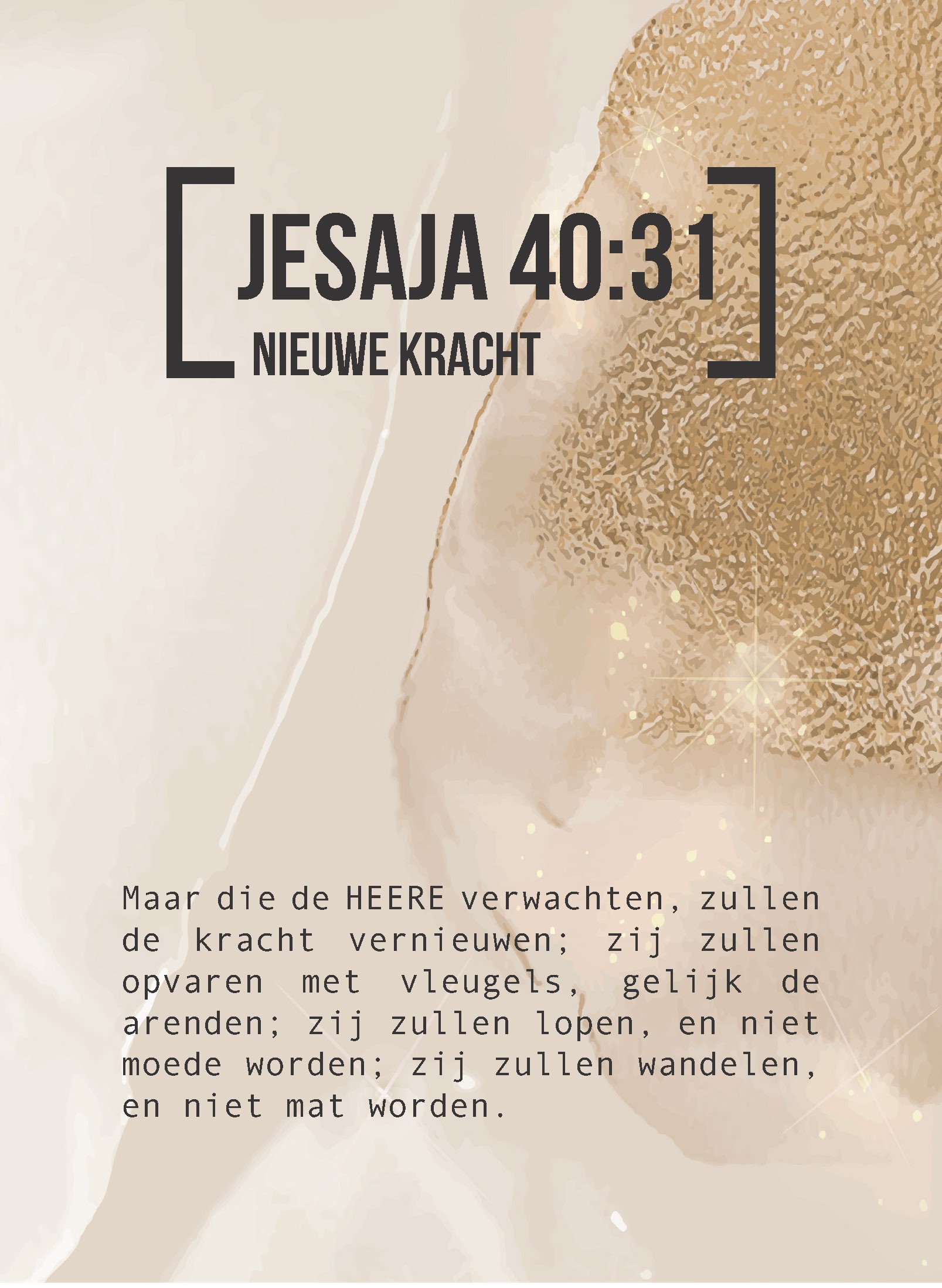 Bijbeltekstkaart 'Jesaja 40:31' SV - MA42103 -  Interieurkaarten bij MajesticAlly