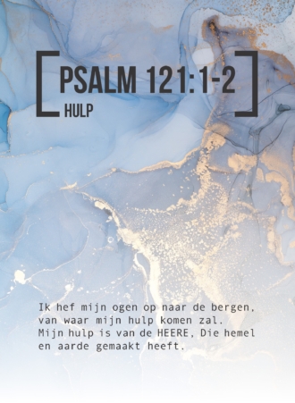 Bijbeltekstkaart 'Psalm 121:1-2' SV - MA42116 -  Interieurkaarten bij MajesticAlly