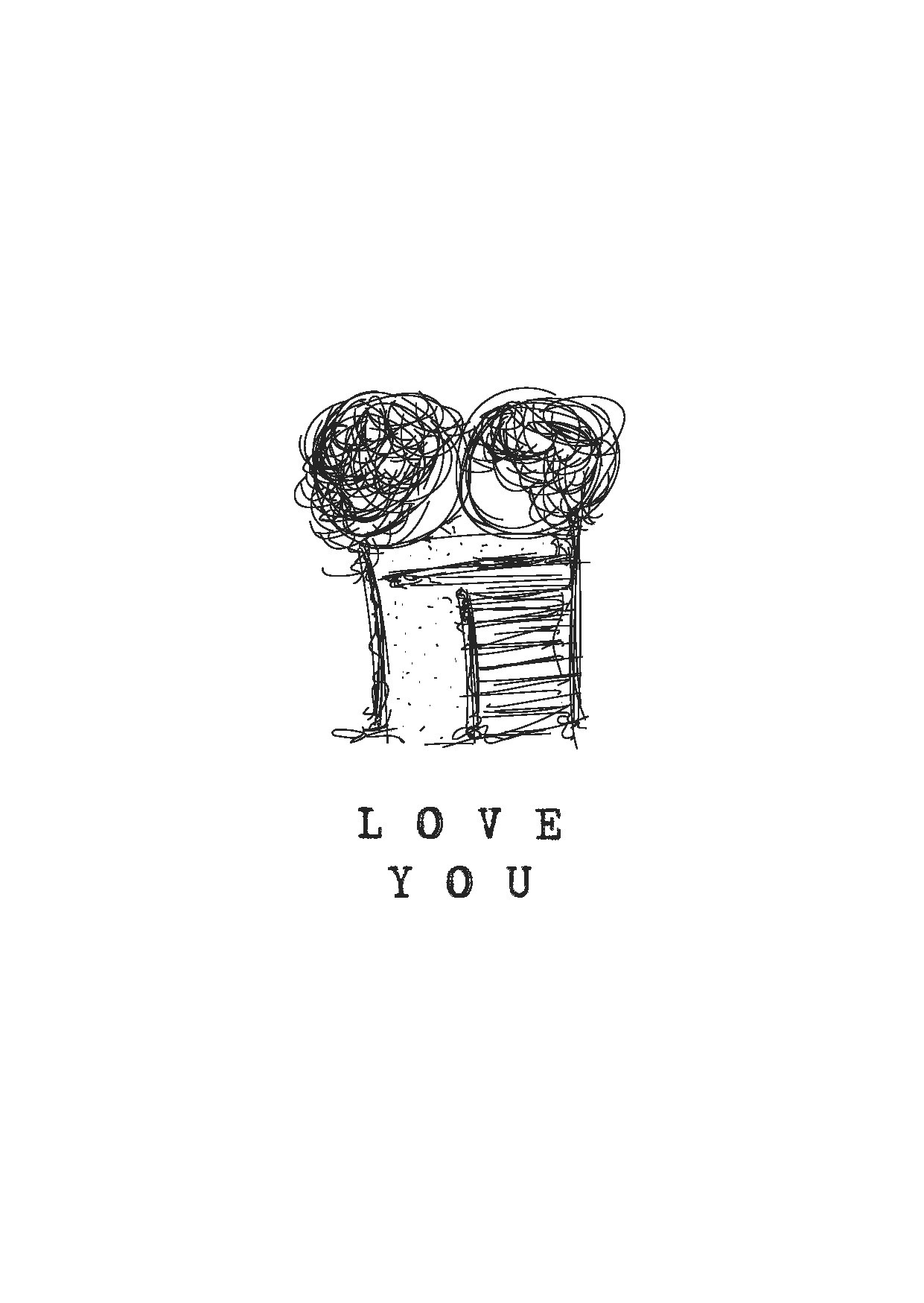 Wenskaart 'Love you' - MA44010 -  LUV2022 bij MajesticAlly