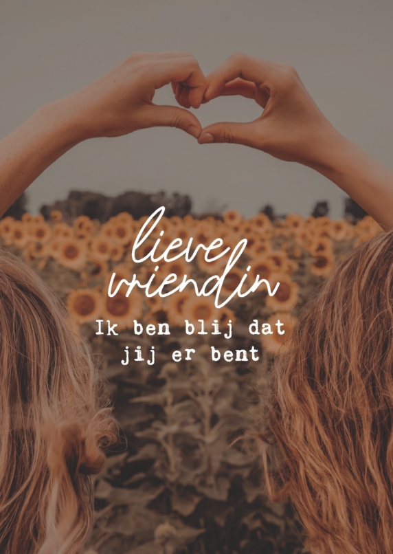 Wenskaart 'Lieve vriendin' - MA44011 - LUV2022 bij MajesticAlly