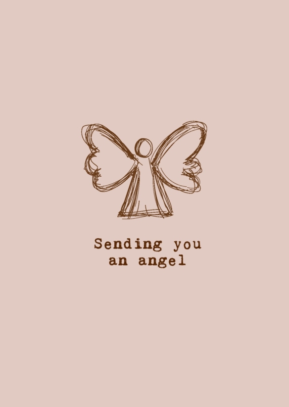 Wenskaart 'Sending you an angel' - MA44036 -  LUV2022 bij MajesticAlly