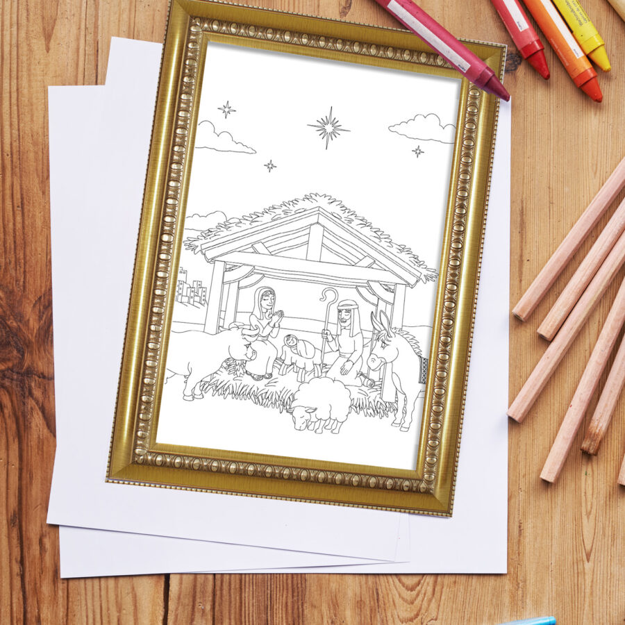 MA41099 Kleurplaat Kerst
