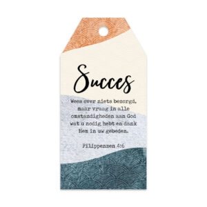 Cadeaulabel 'Succes'