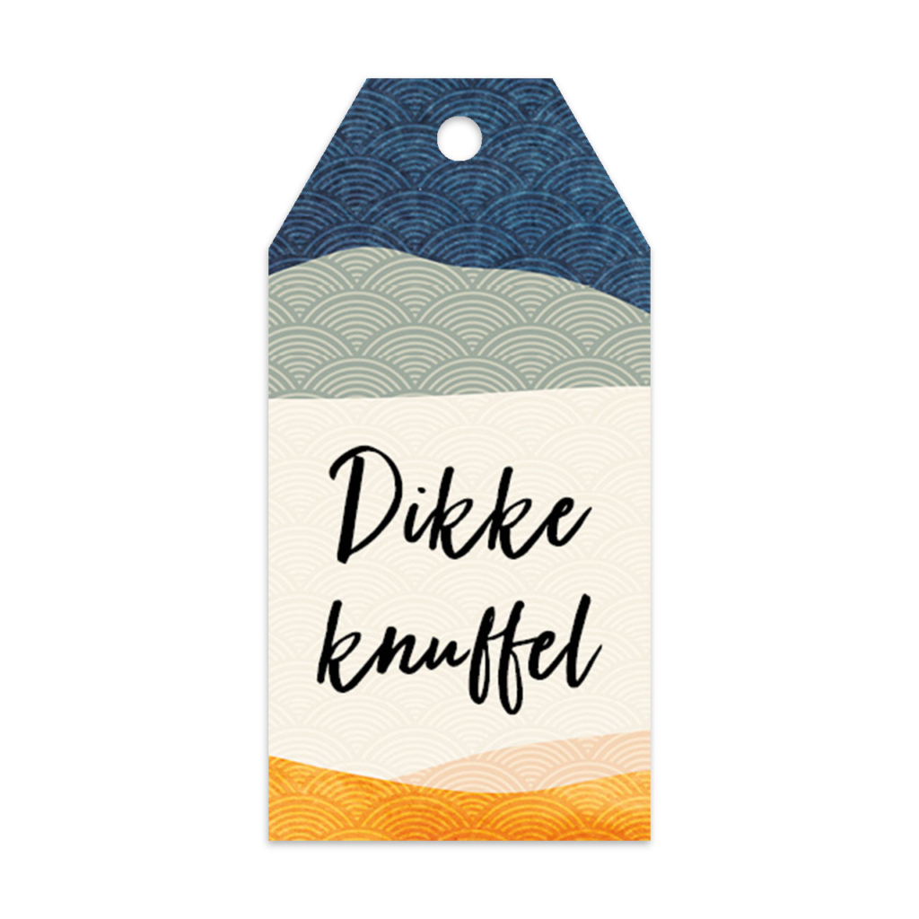 Cadeaulabel 'Dikke knuffel'