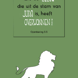 Kaart 'Zie, de leeuw'