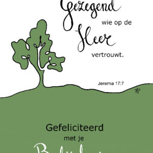 Kaart 'Gefeliciteerd, belijdenis'