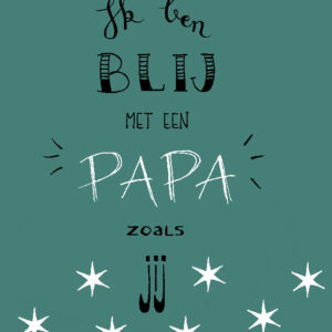 Kaart 'Blij met een papa'
