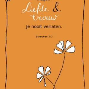 Kaart 'Mogen liefde & trouw'