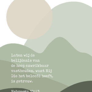 Wenskaart 'Belijdenis - Laten wij de belijdenis'