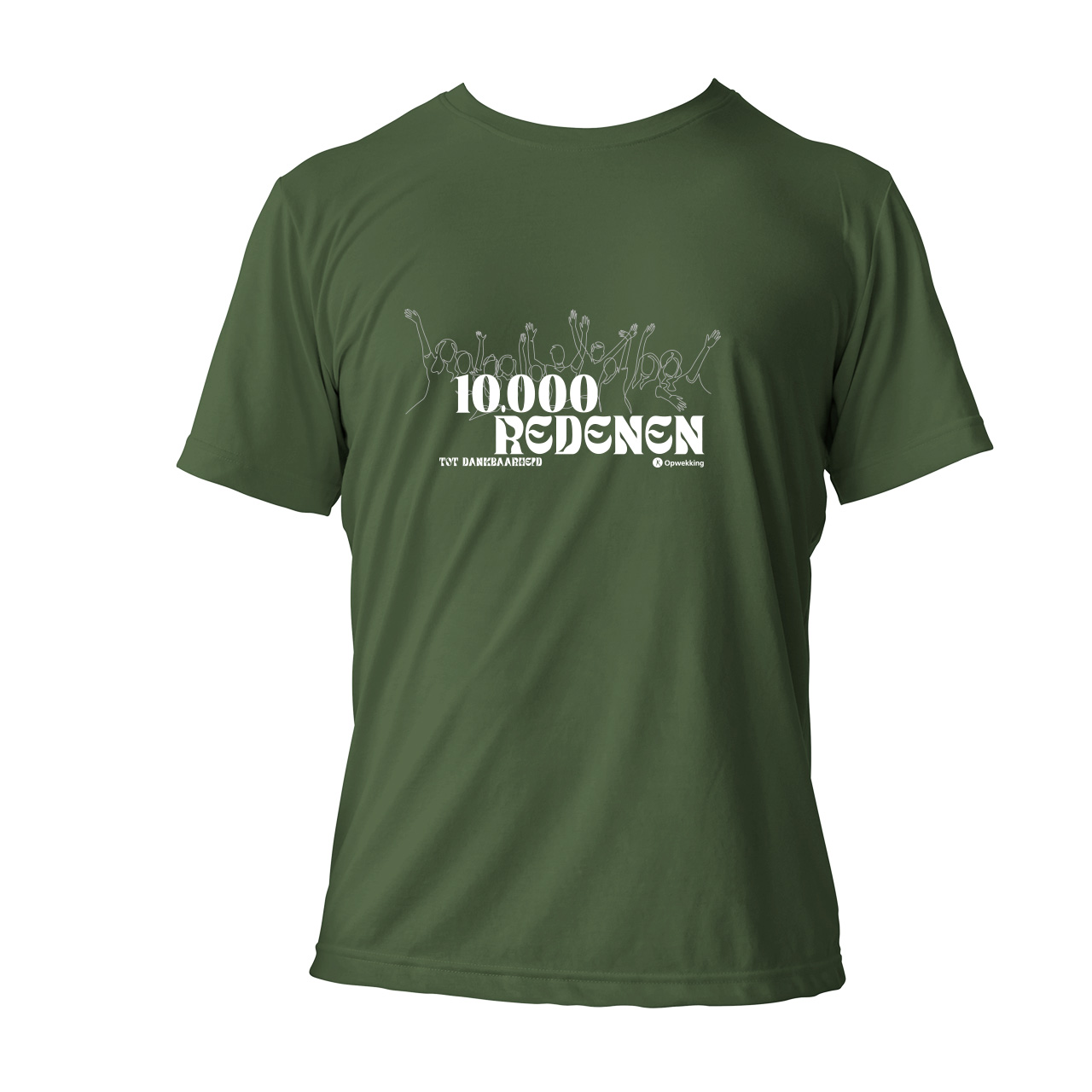 T-shirt 10.000 redenen Groen