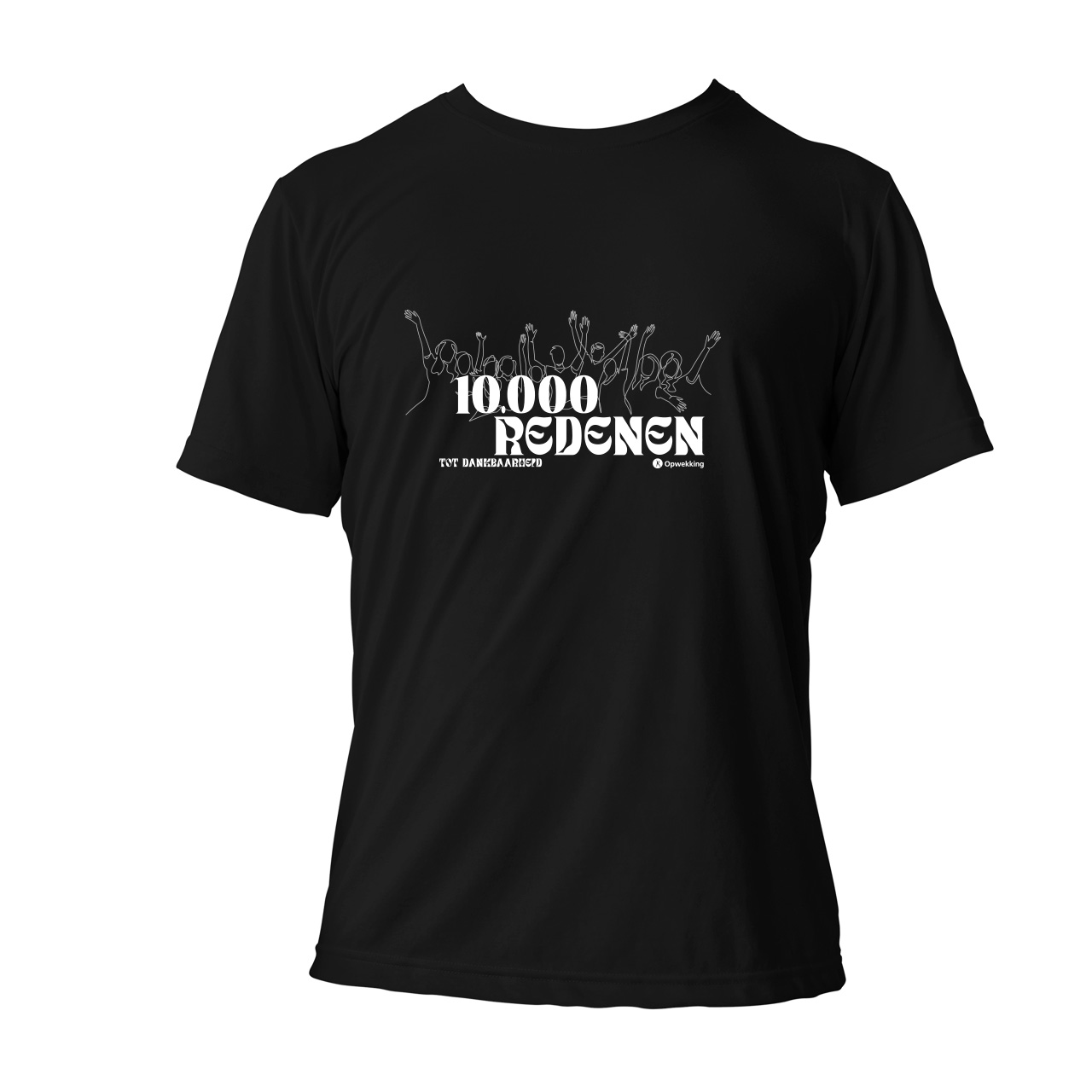 T-shirt 10.000 redenen Zwart