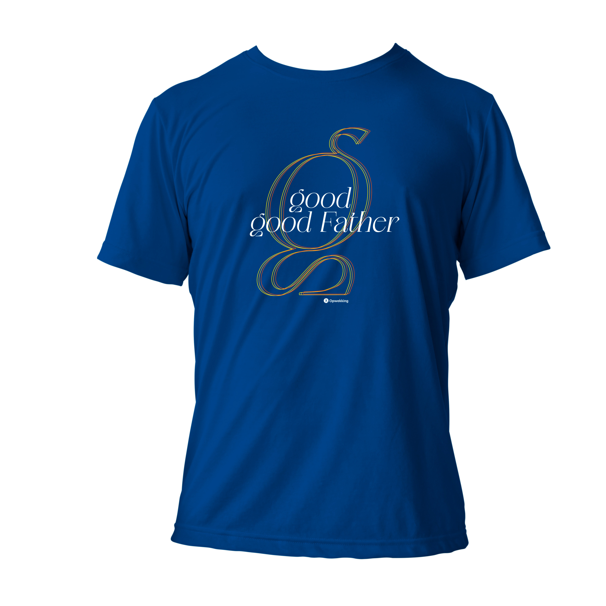 T-shirt Good, Good Father Blauw