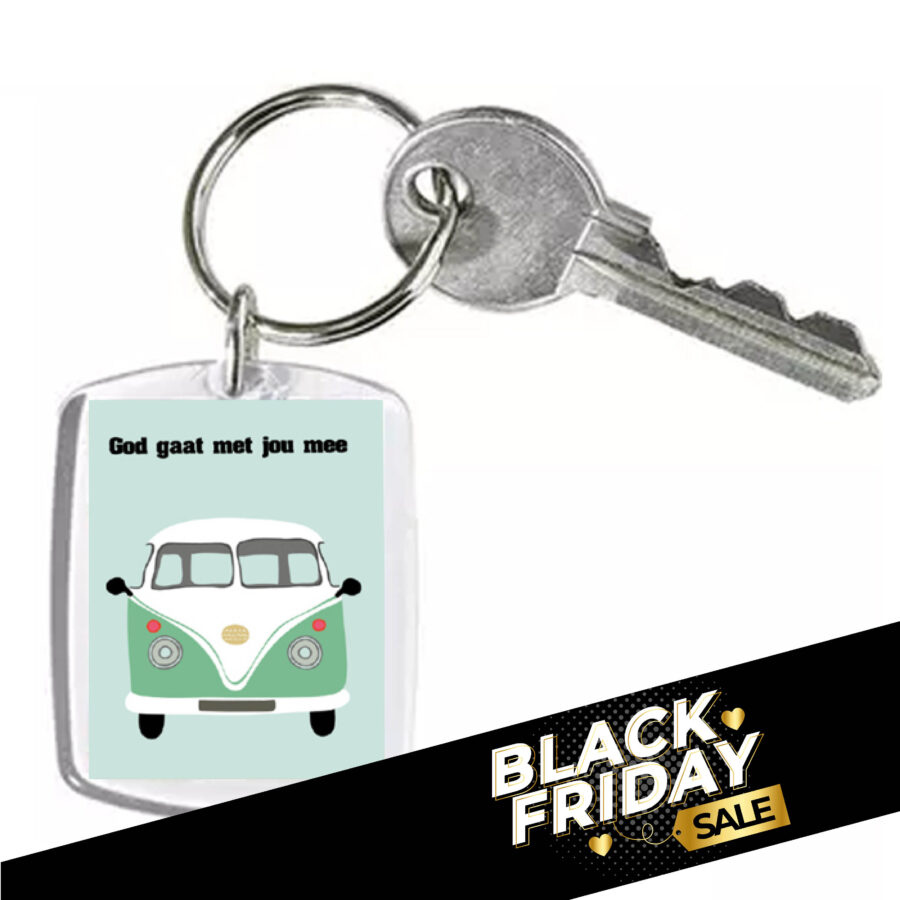 Sleutelhanger God gaat met jou mee - voordeel