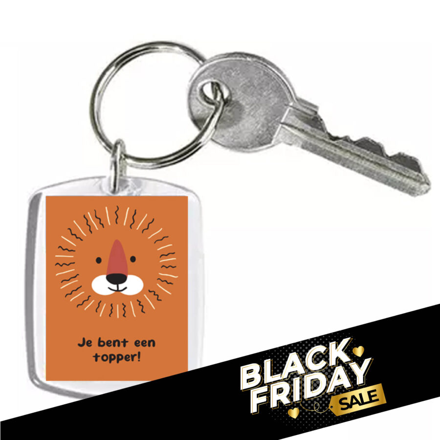 Sleutelhanger Je bent een topper - voordeel