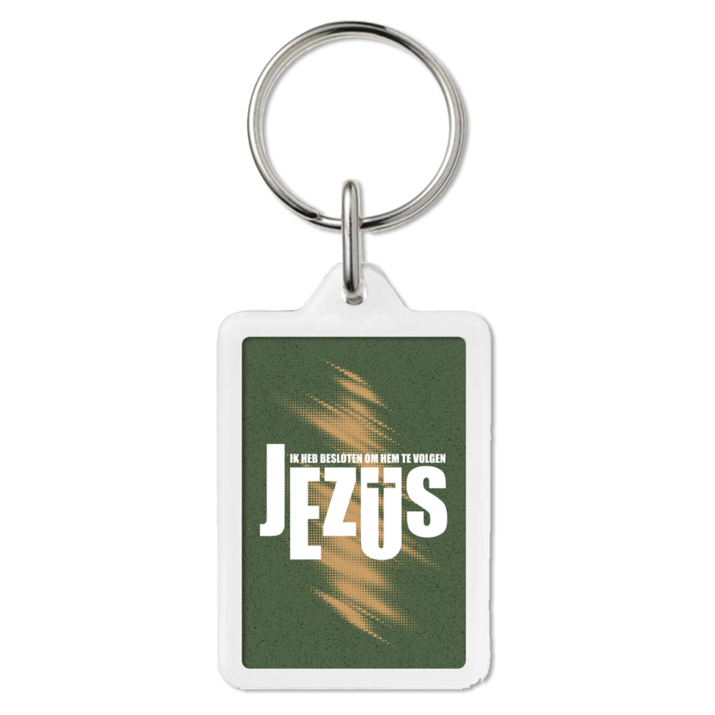 OW60108 - Sleutelhanger Ik heb besloten om Hem te volgen - Jezus