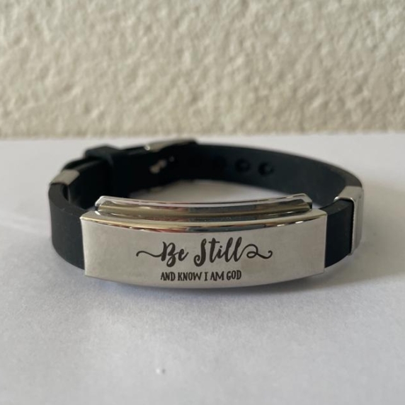 MA47501 - Siliconen armband 'Be still'