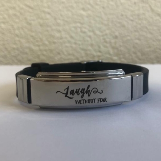 MA47502 - Siliconen armband 'Laugh without fear'