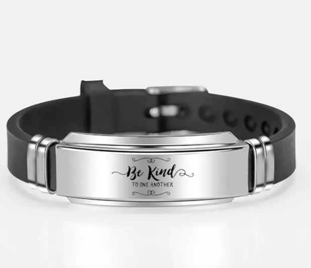 Siliconen armband 'Be kind'