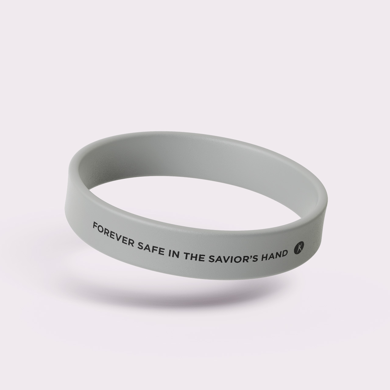 OW41002 - Siliconen armband - Forever safe in the Savior's hand