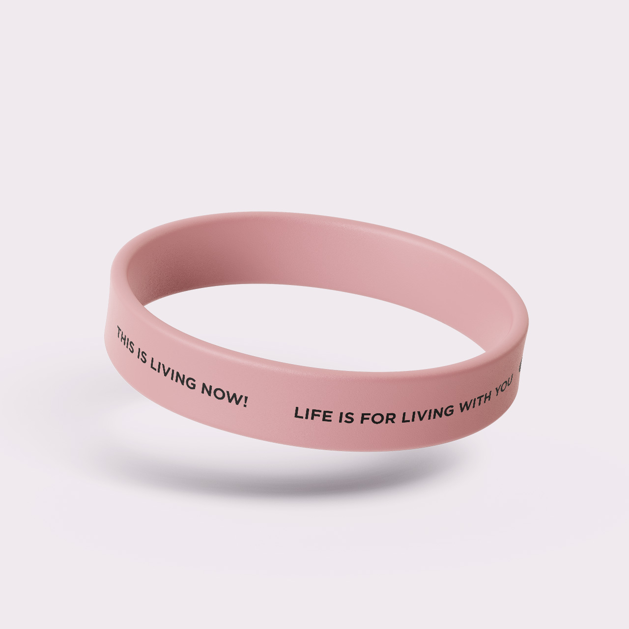 OW41004 - Siliconen armband - This is living now! Life is for living with you