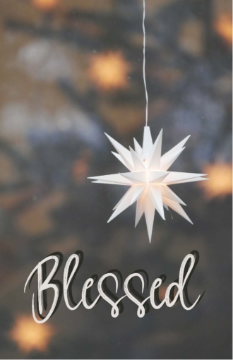 MA41501 - Minikaartje kerst 'Blessed'