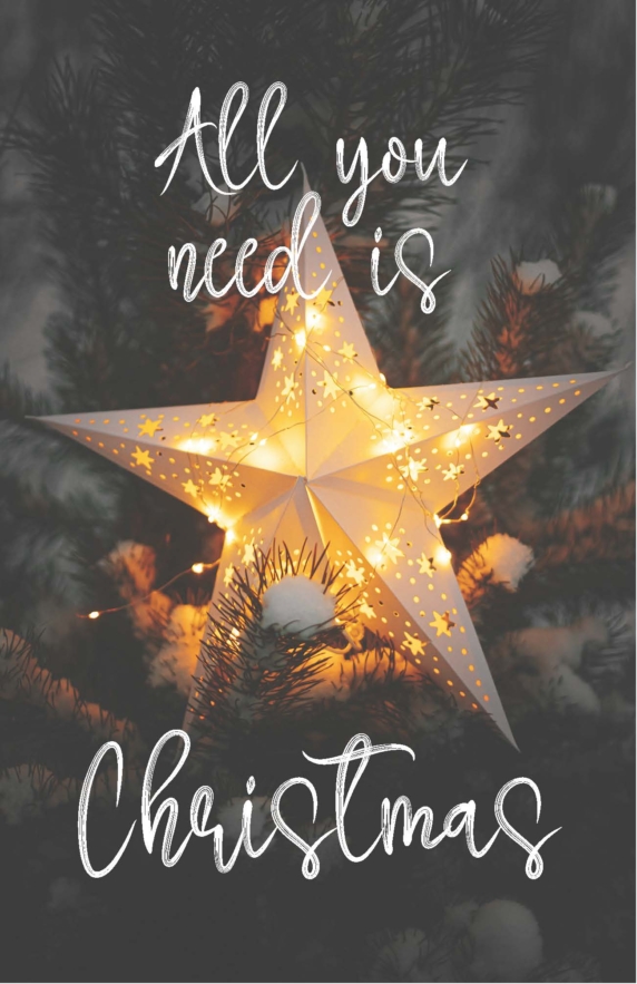 MA41507 - Minikaartje Kerst 'All you need is Christmas'