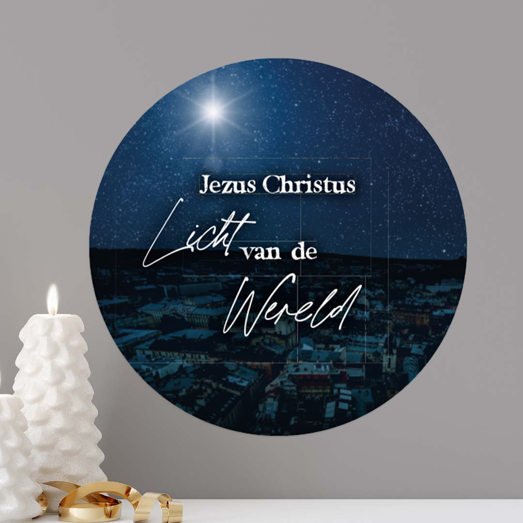 Kerstcirkel 'Jezus Christus, Licht van de wereld'