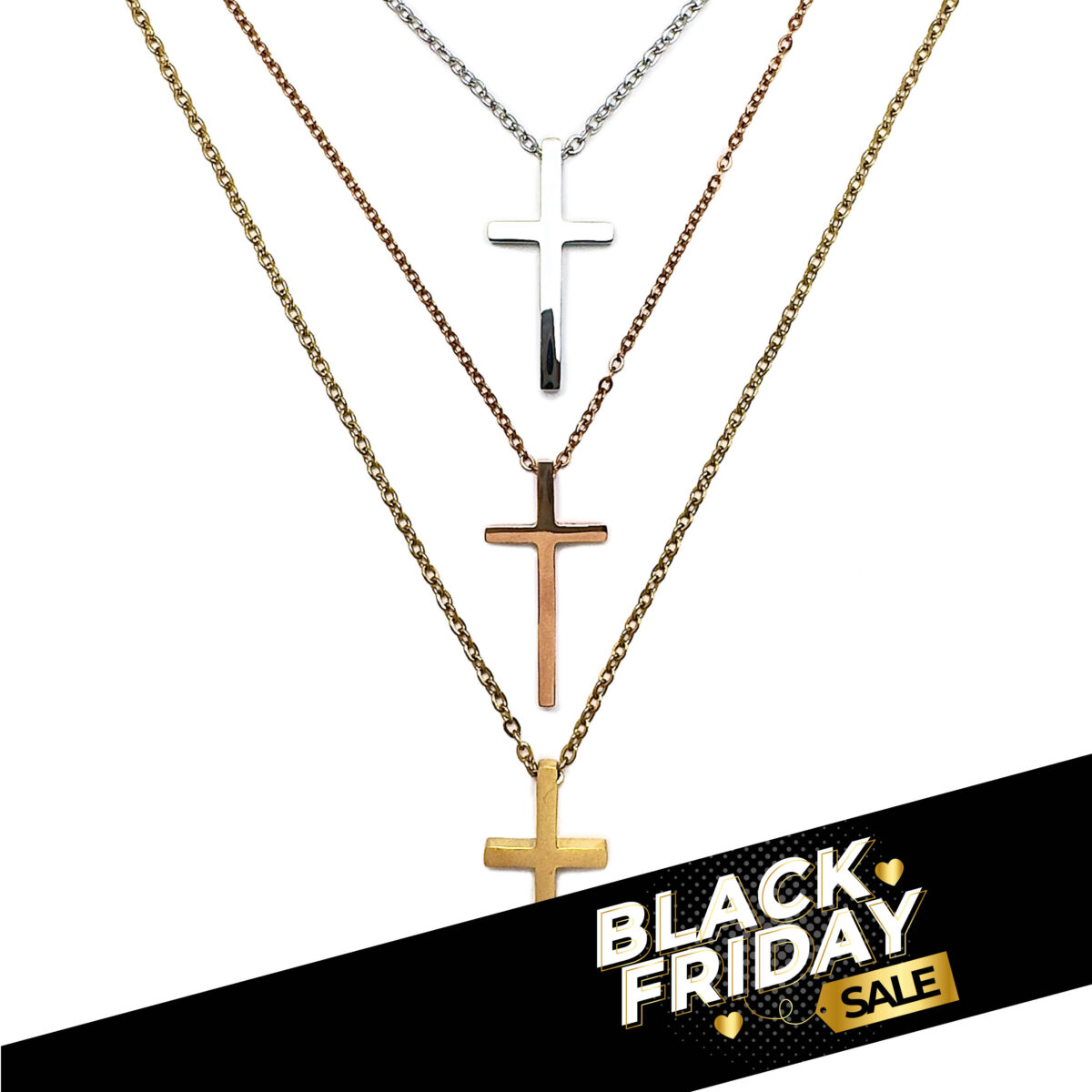 Ketting Kruisje 3 cm