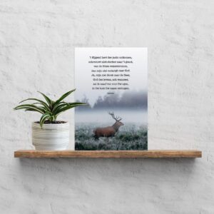 Plexiglas 't Hijgend hert - Psalm 42'