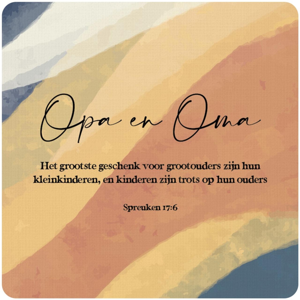 Cadeaubordje 'Opa en Oma'