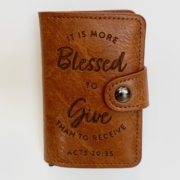 MA20208 Wallet 'Give' - lichtbruin