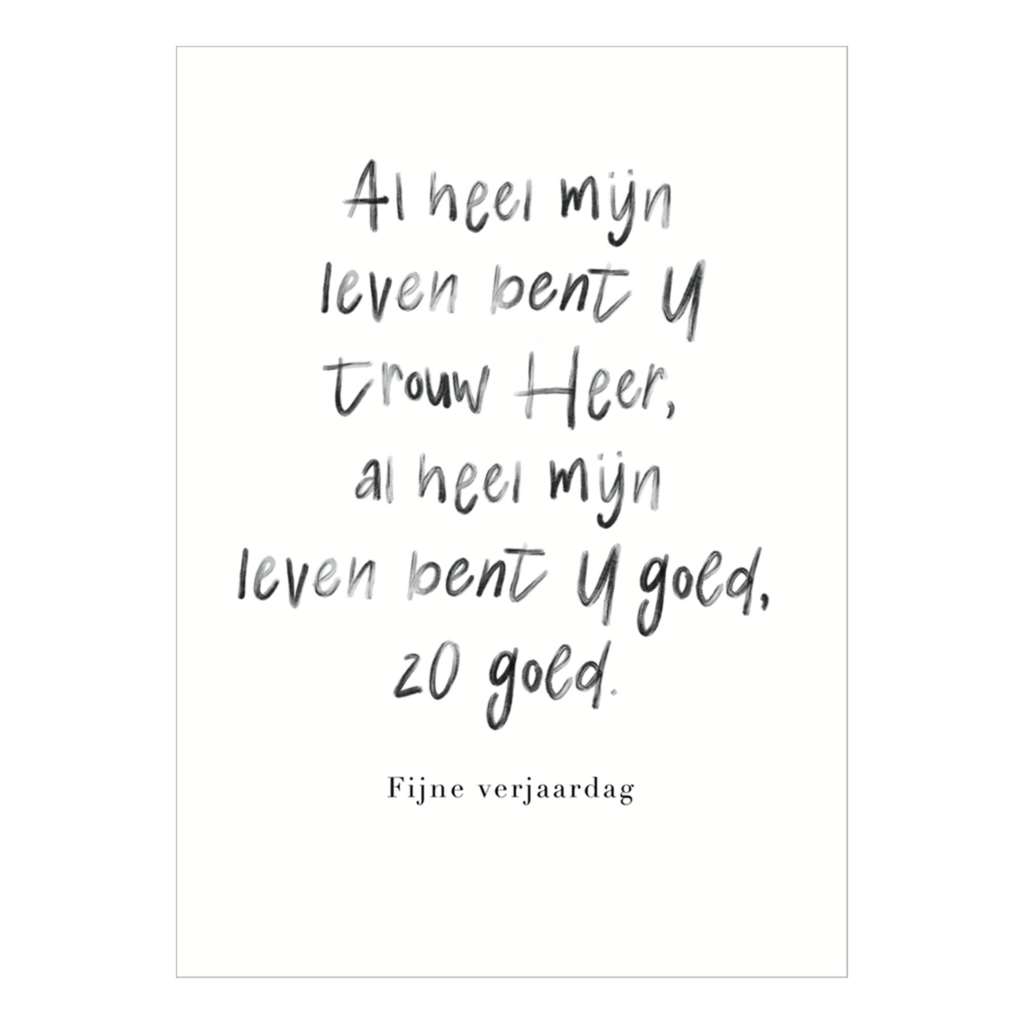 Fijne verjaardag trouw