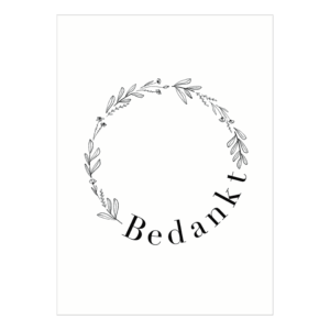 Bedankt